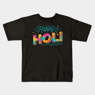 Happy Holi // Colorful Holi Festival Kids T-Shirt